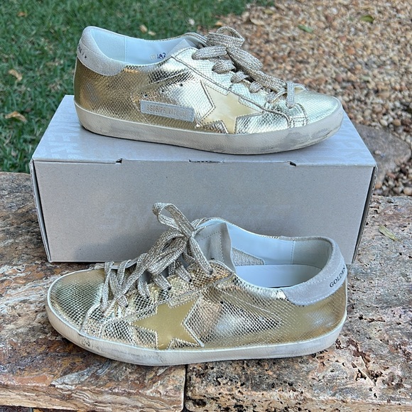 GOLDEN GOOSE super star classic GOLD - barely worn - size 37 - Picture 7 of 7